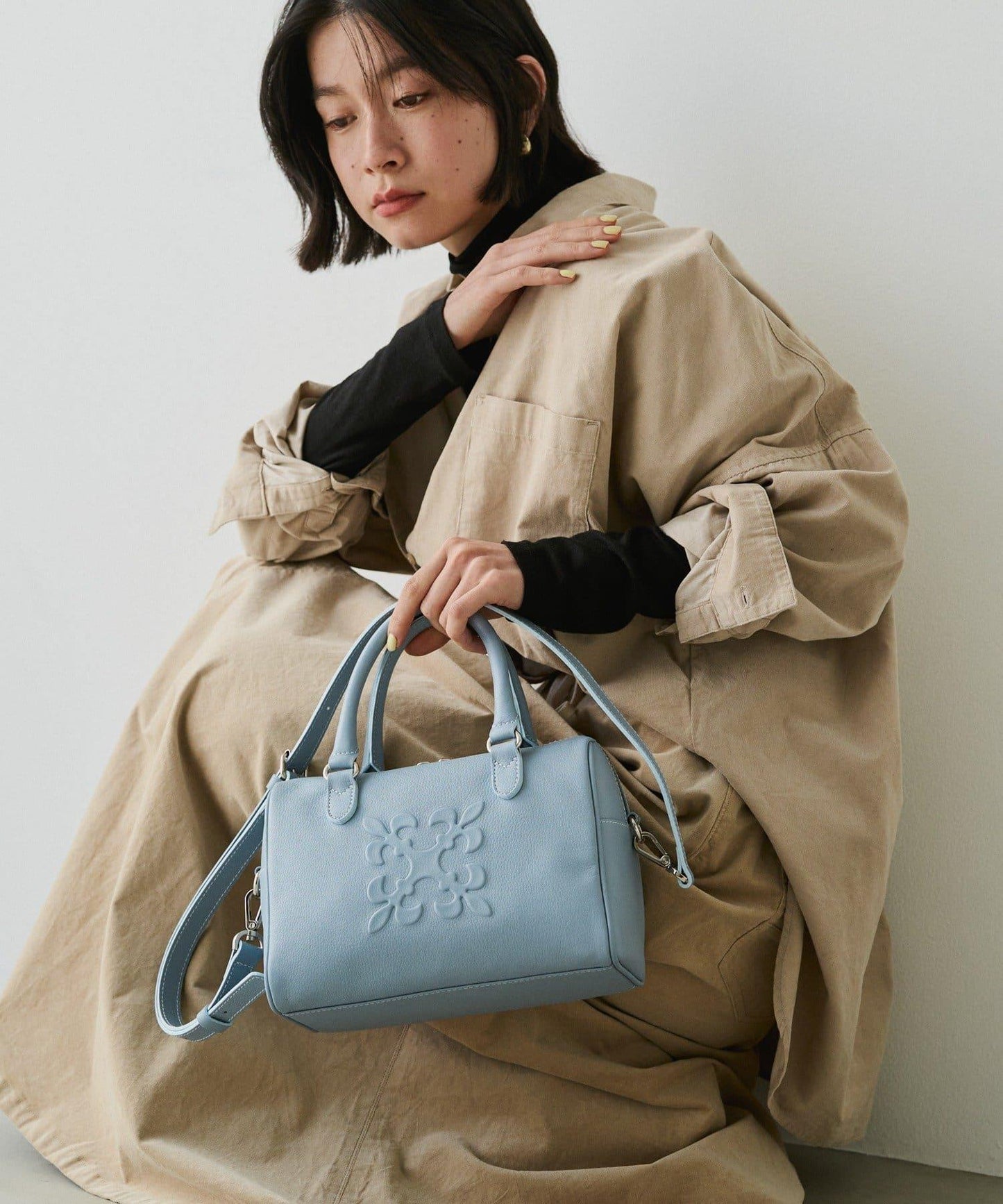 《composition》 2WAY 皮革迷你波士頓包