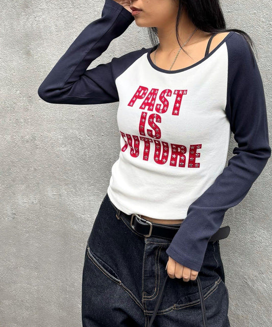STAR STUDS RAGLAN LOG 上衣