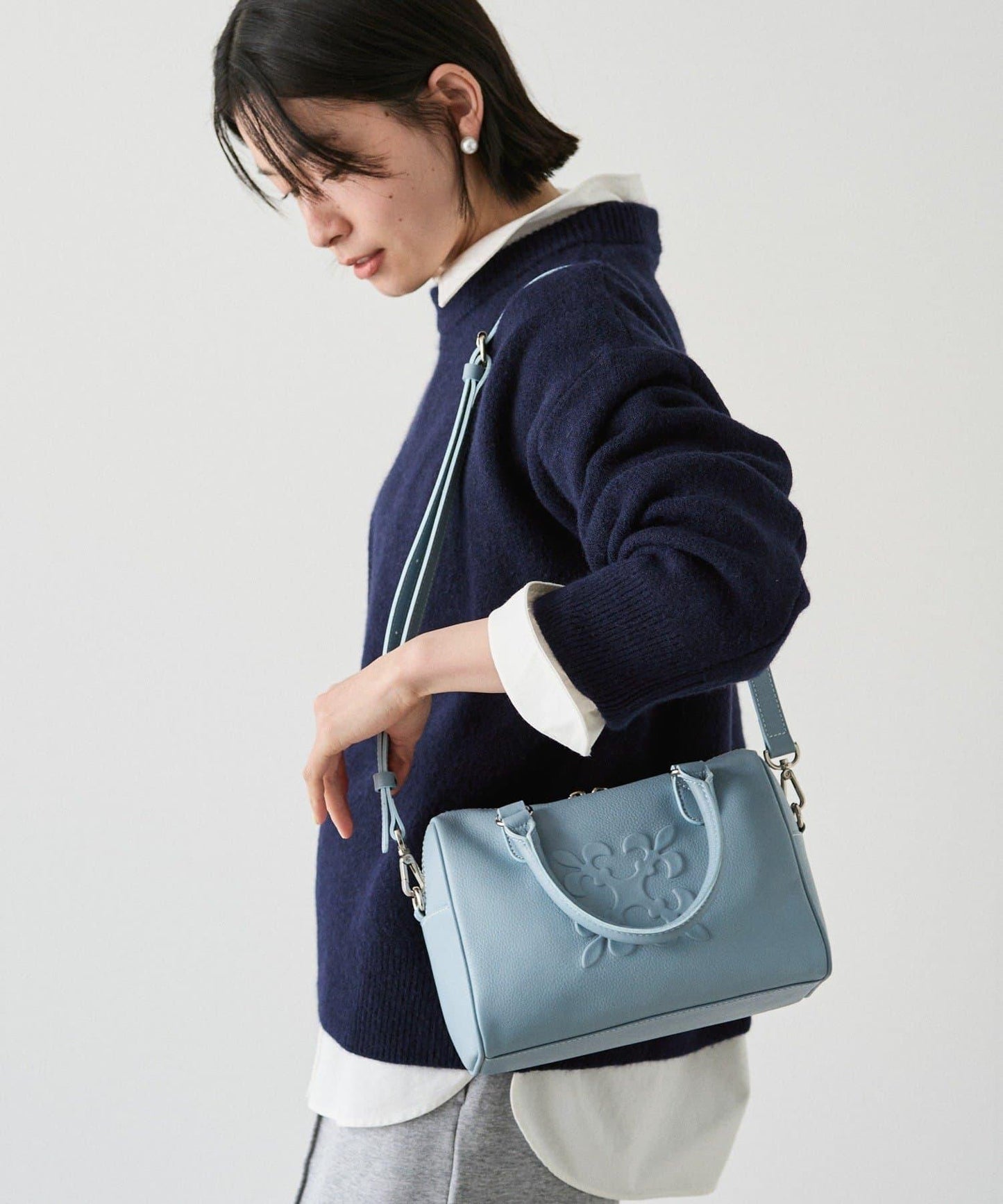 《composition》 2WAY 皮革迷你波士頓包