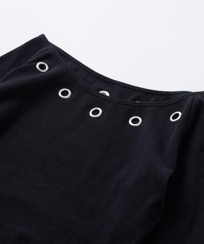 鏤空羅紋針織連衣裙