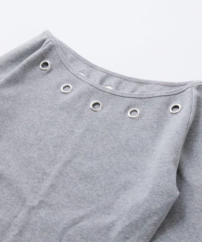 鏤空羅紋針織連衣裙