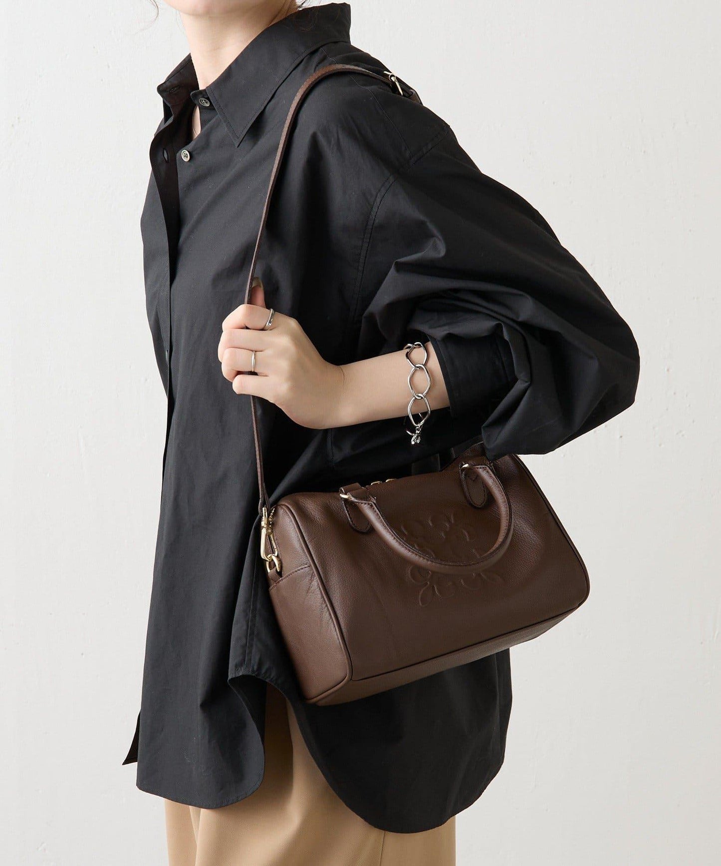 《composition》 2WAY 皮革迷你波士頓包