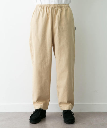 基礎款 闊腿 斜紋棉 褲子