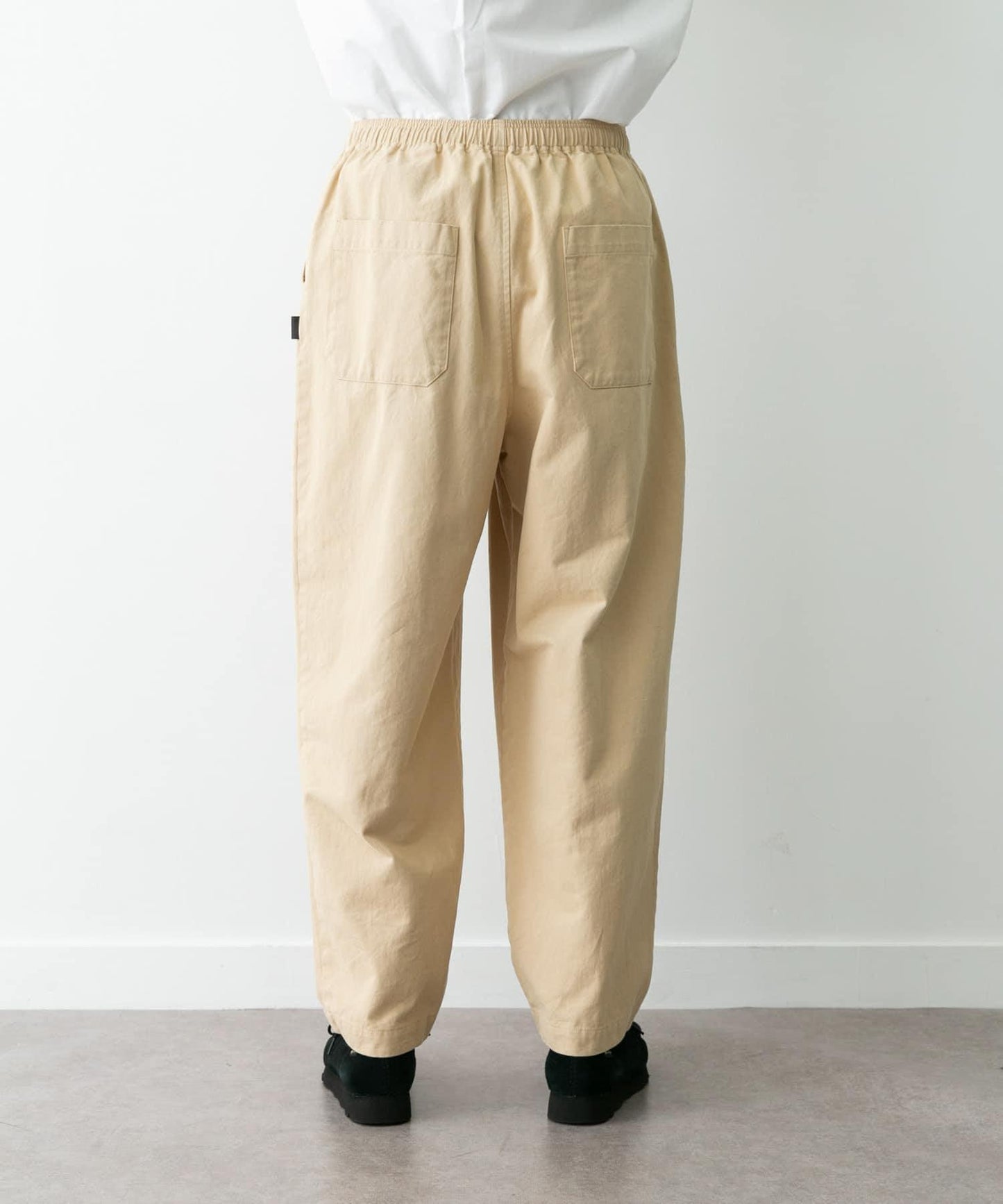 基礎款 闊腿 斜紋棉 褲子