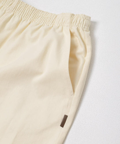 基礎款 闊腿 斜紋棉 褲子