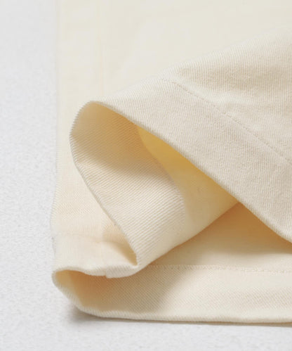 基礎款 闊腿 斜紋棉 褲子