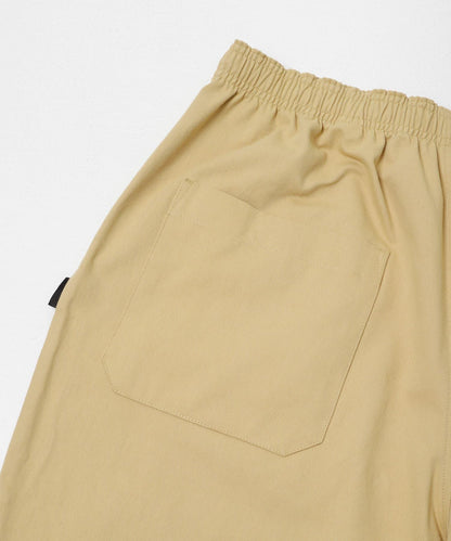 基礎款 闊腿 斜紋棉 褲子