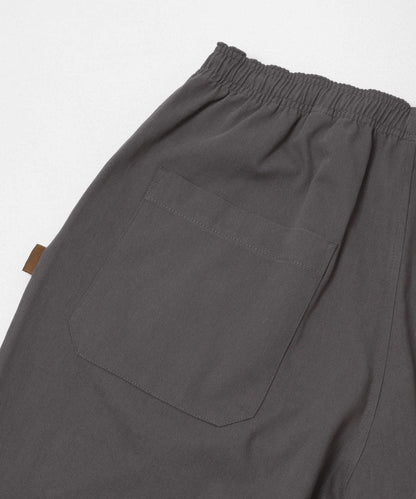 基礎款 闊腿 斜紋棉 褲子