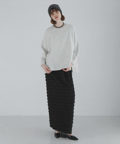 插肩寬鬆毛圈套頭衛衣