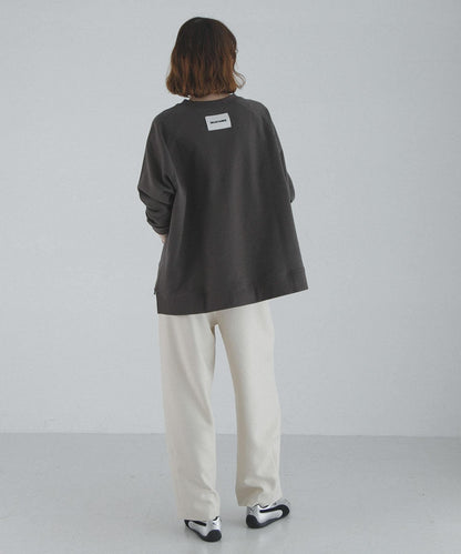 插肩寬鬆毛圈套頭衛衣