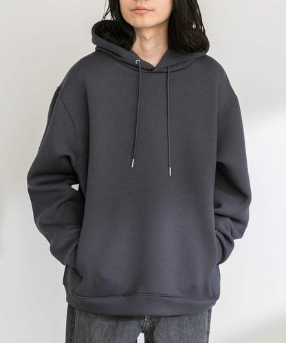 空氣層針織套頭連帽衛衣