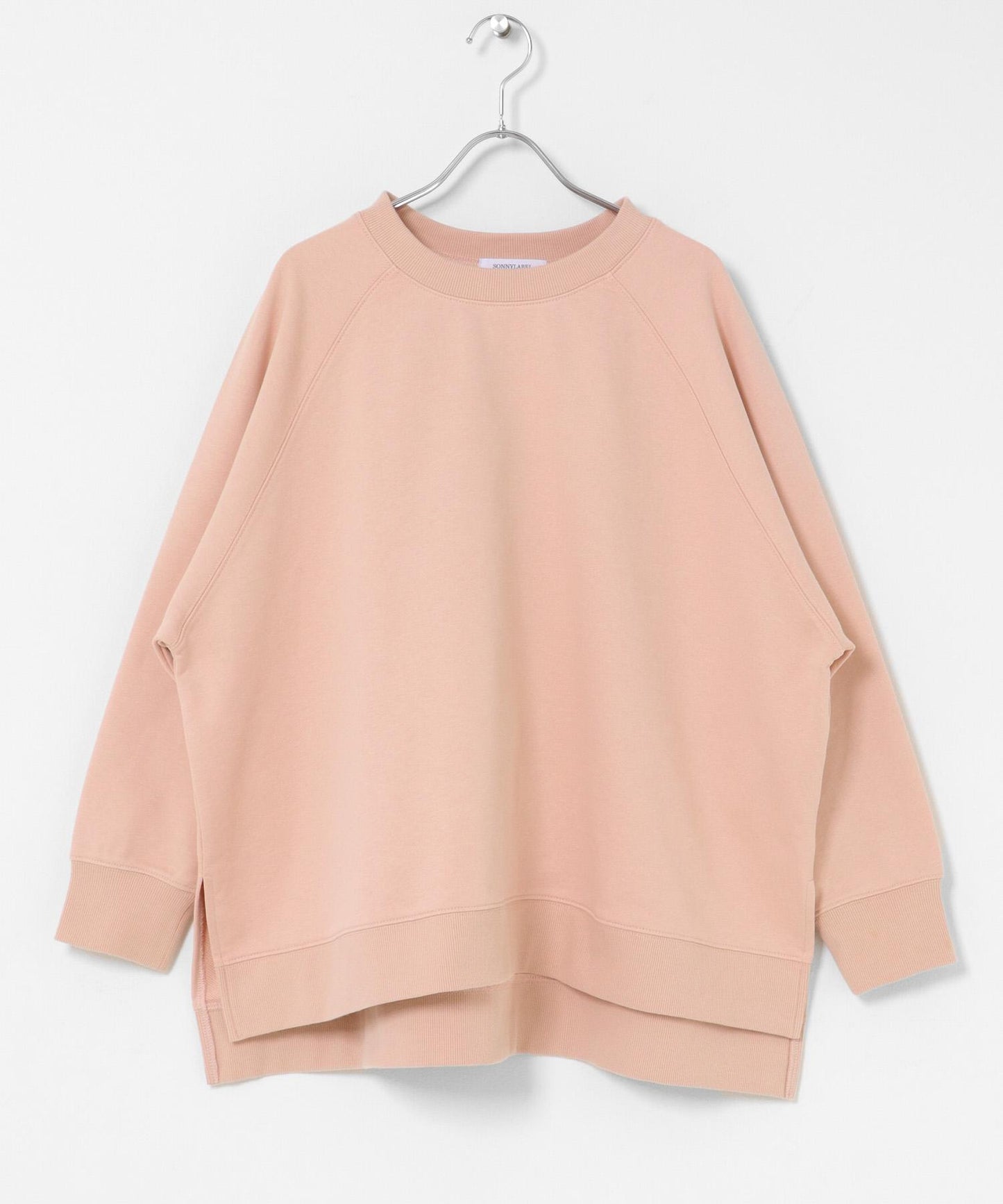 插肩寬鬆毛圈套頭衛衣