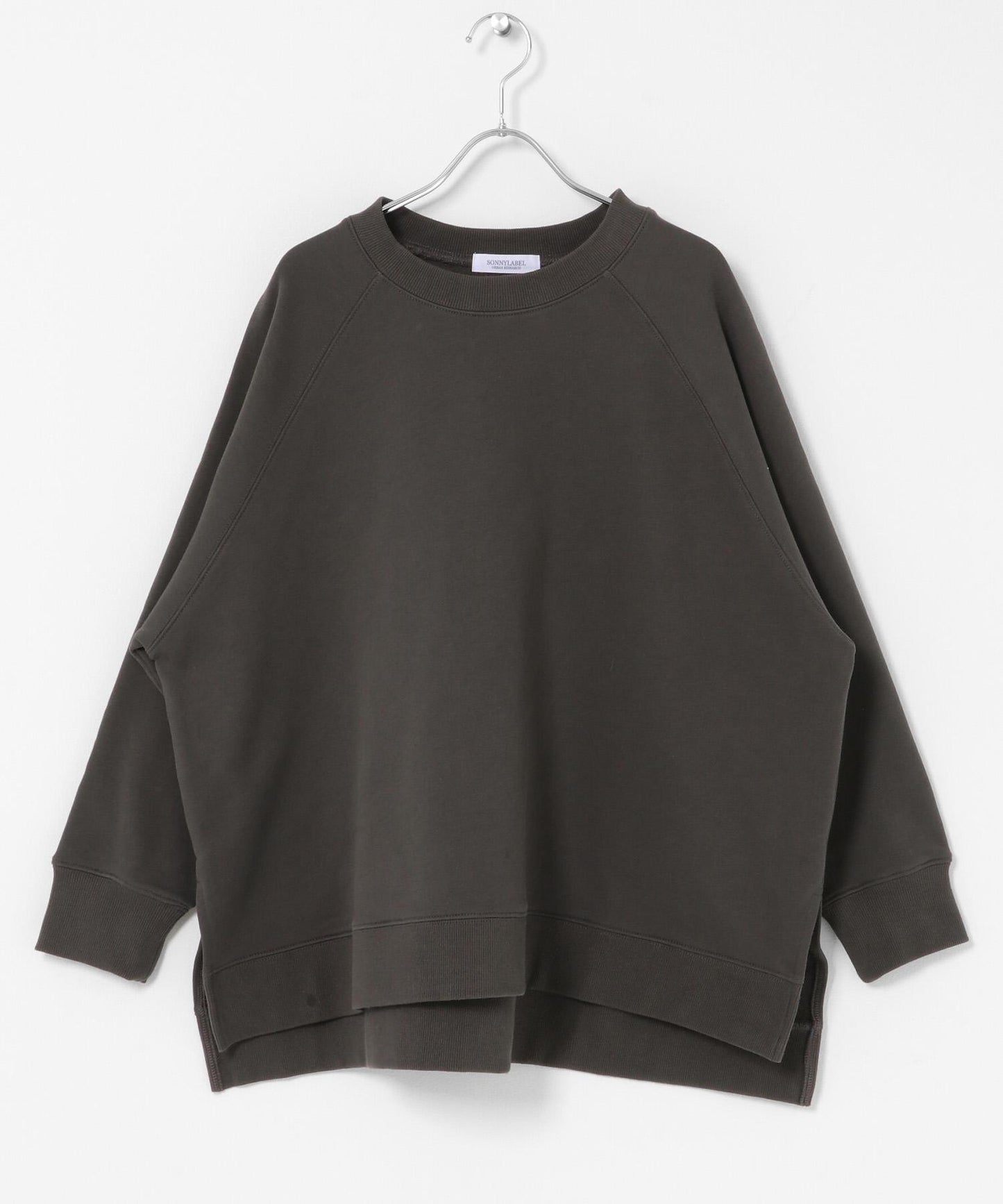 插肩寬鬆毛圈套頭衛衣