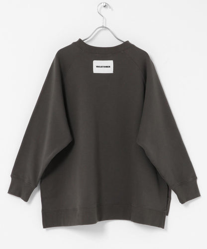 插肩寬鬆毛圈套頭衛衣