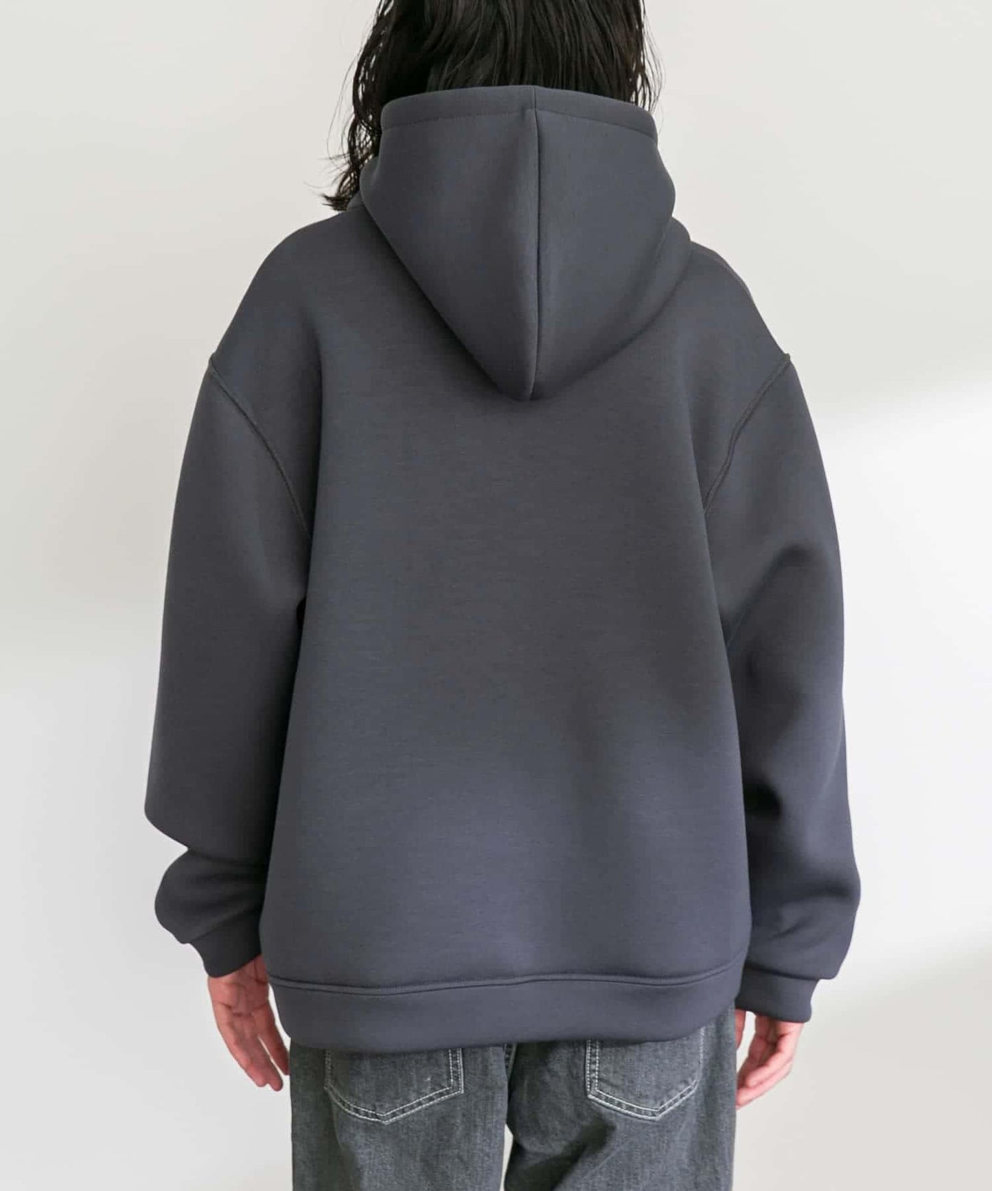 空氣層針織套頭連帽衛衣