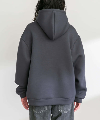 空氣層針織套頭連帽衛衣