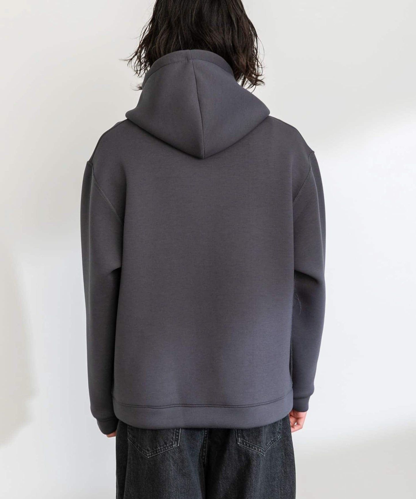 空氣層針織套頭連帽衛衣