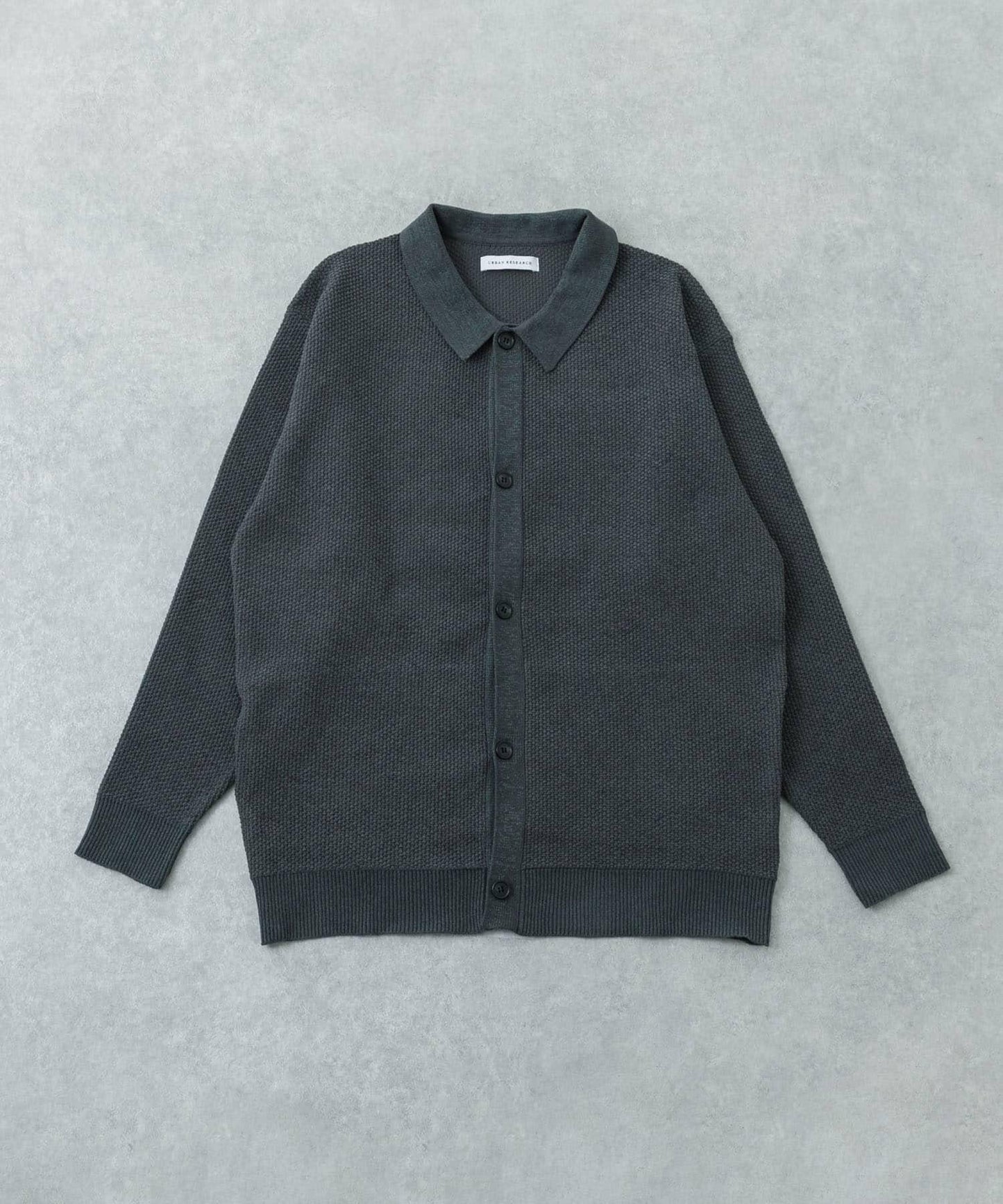 雪尼爾光澤POLO針織開衫