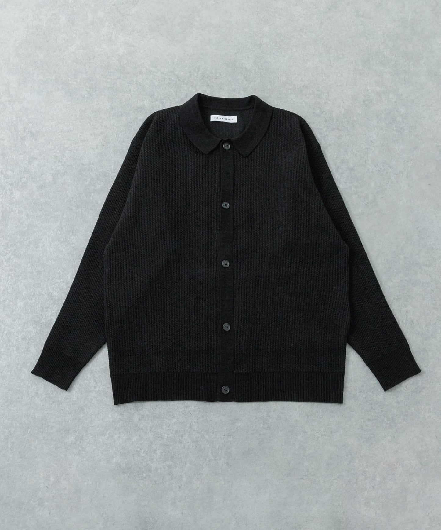 雪尼爾光澤POLO針織開衫