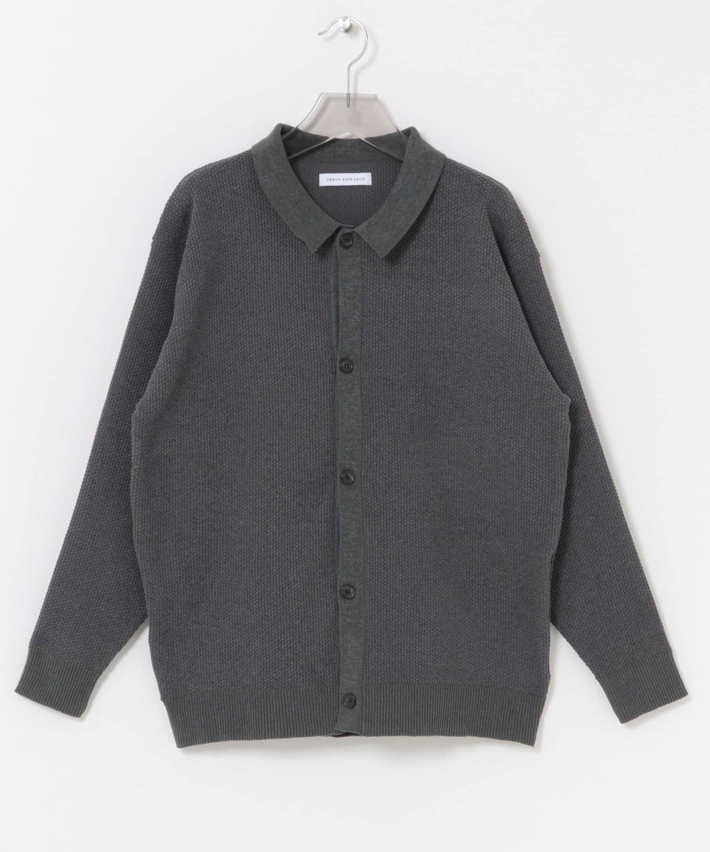 雪尼爾光澤POLO針織開衫