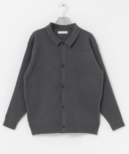 雪尼爾光澤POLO針織開衫