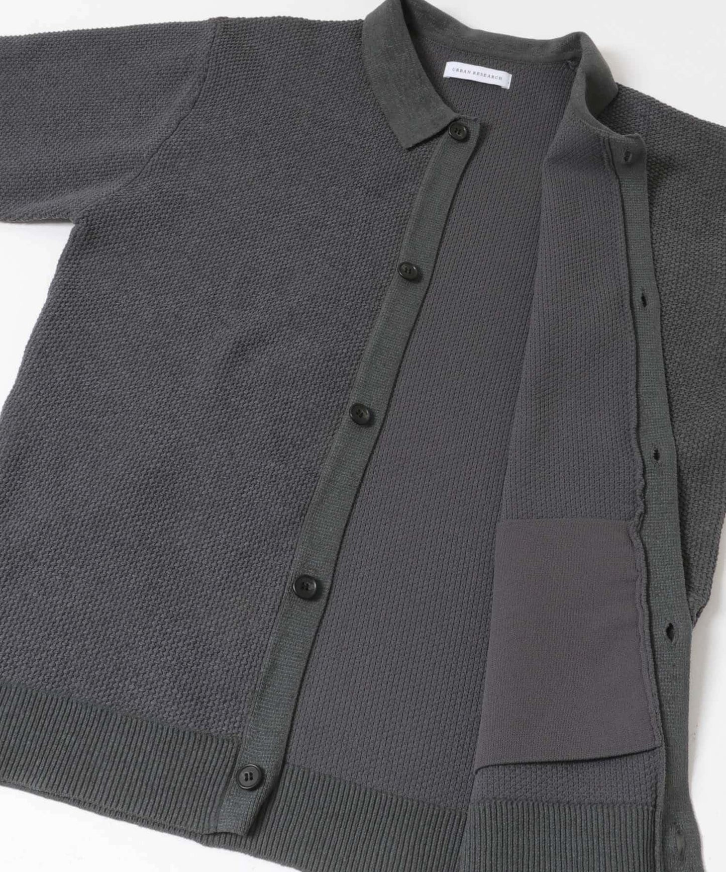 雪尼爾光澤POLO針織開衫