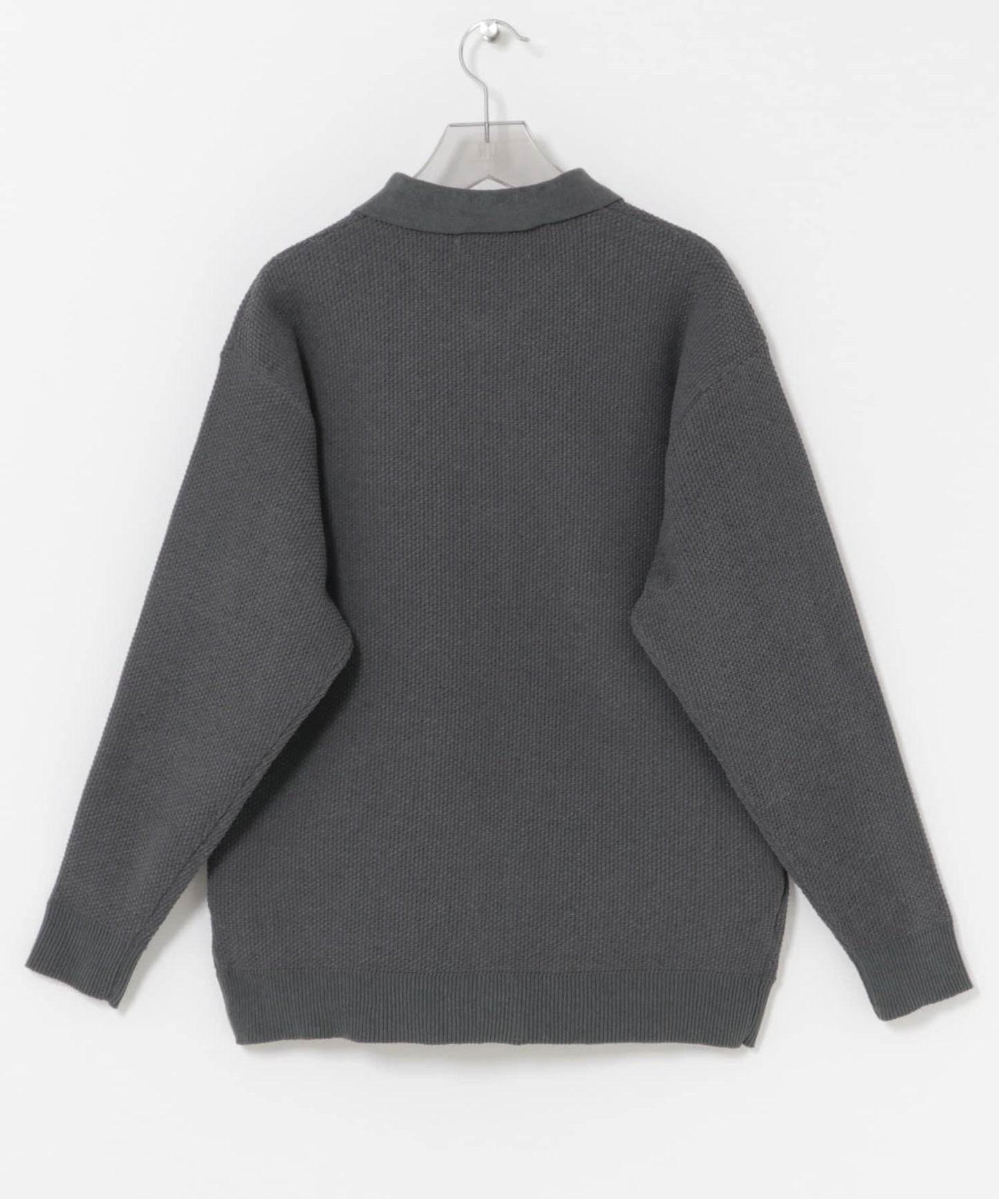 雪尼爾光澤POLO針織開衫