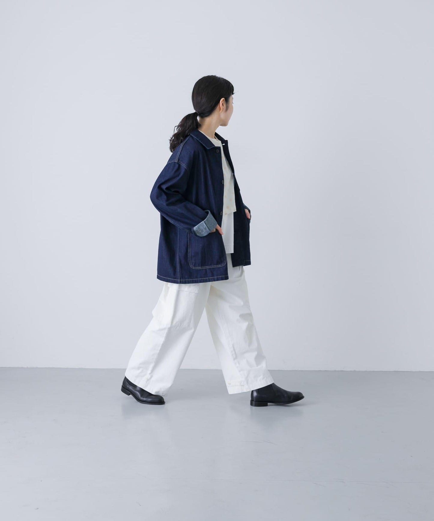 男女同款 牛仔 工裝連體服