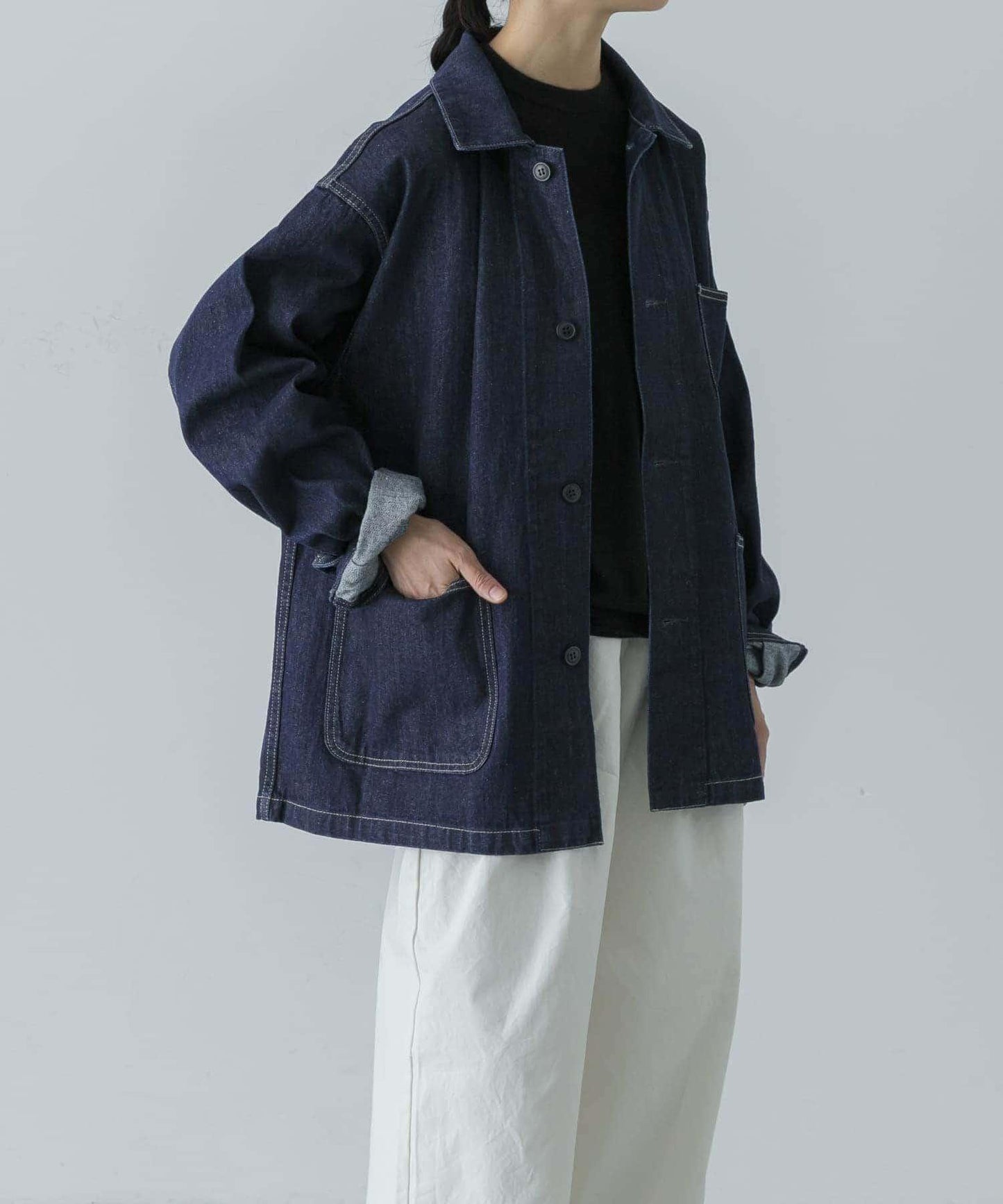 男女同款 牛仔 工裝連體服