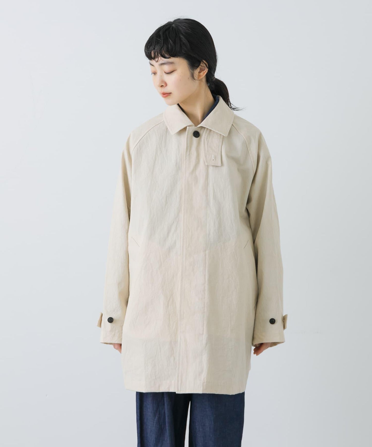 棉質後褶設計短款外套