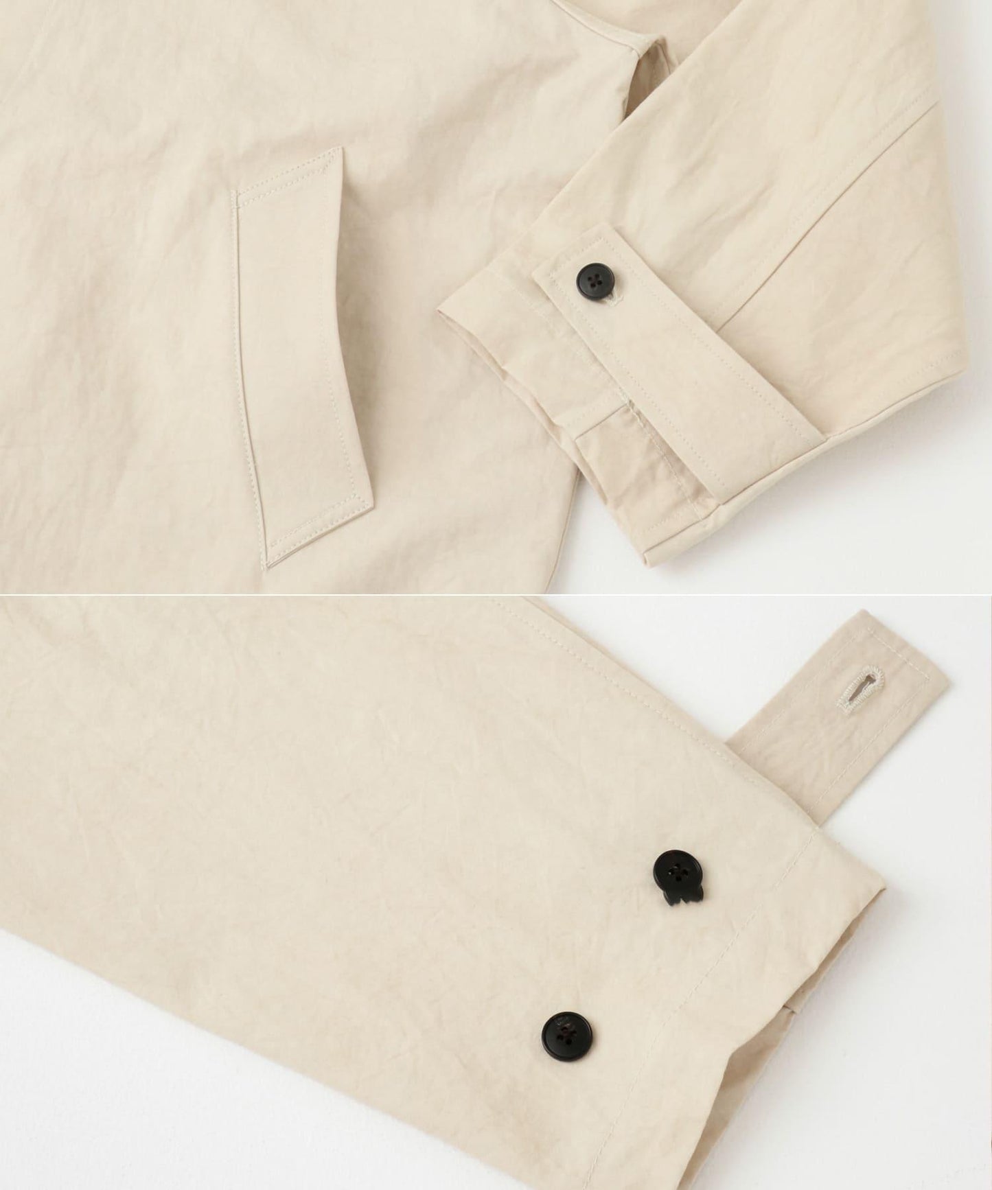 棉質後褶設計短款外套