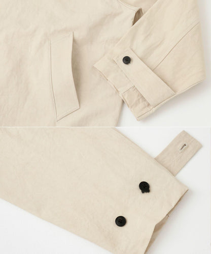 棉質後褶設計短款外套