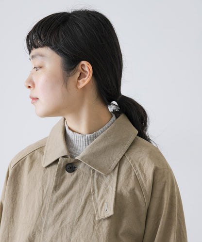 棉質後褶設計短款外套