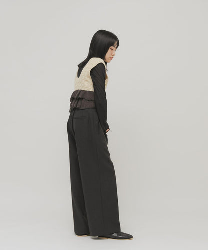 2WAY荷葉邊針織背心