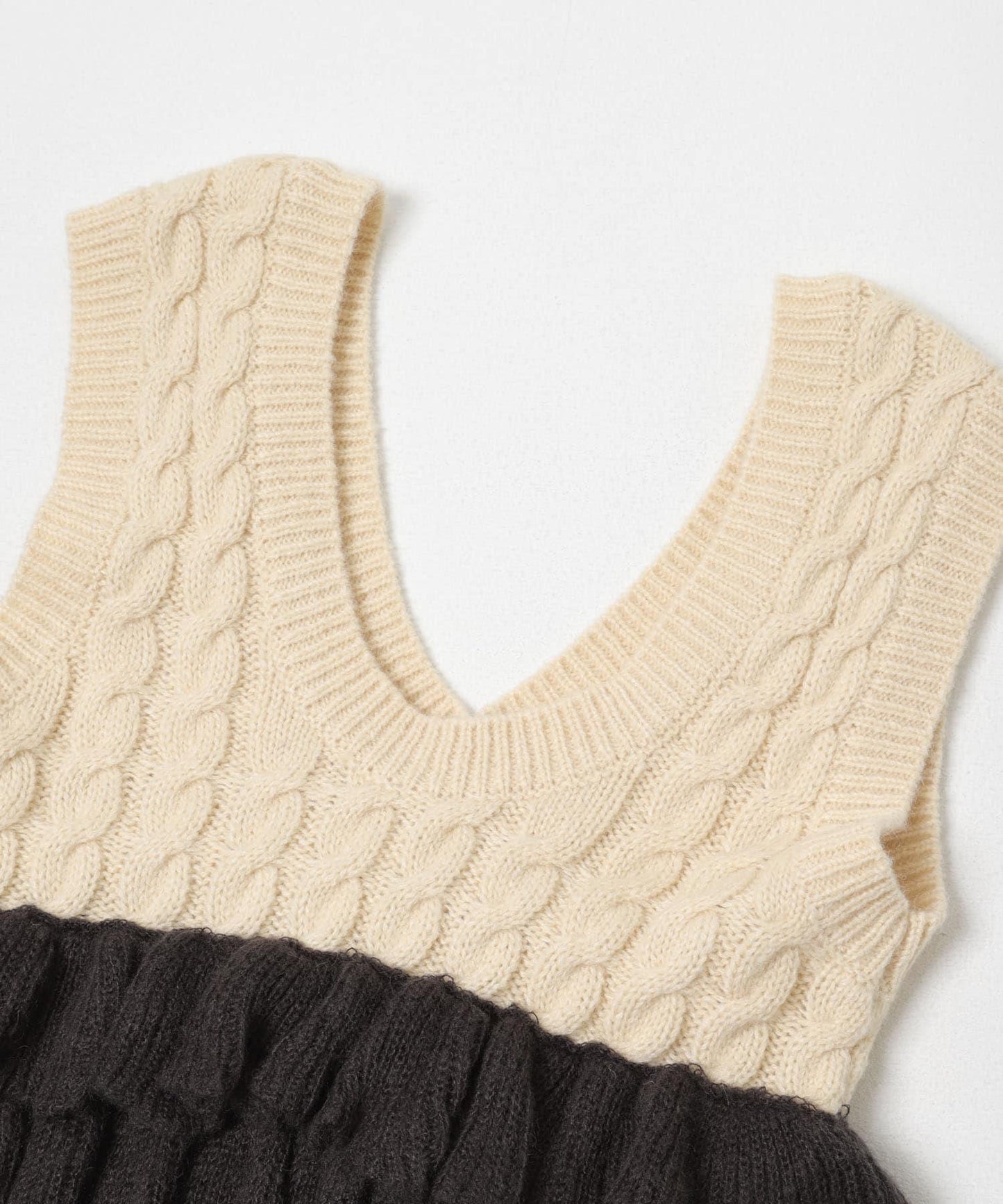 2WAY荷葉邊針織背心