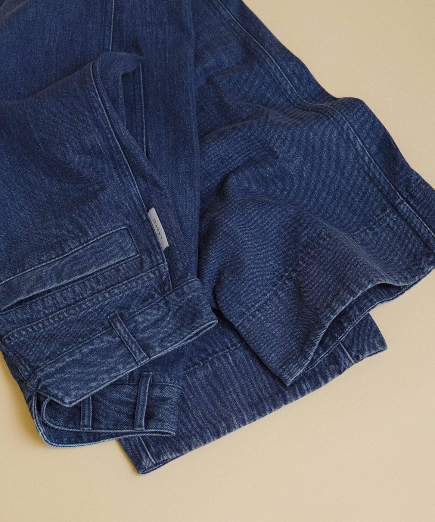 寬鬆版型 denim wide pants 褲子