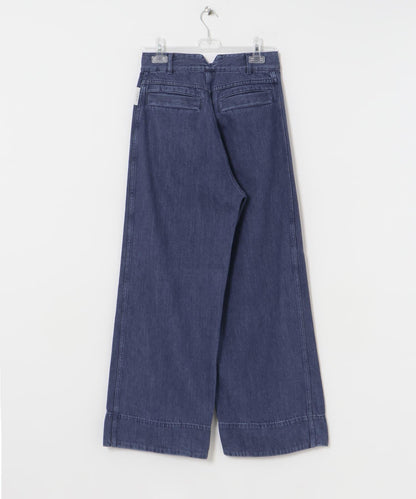 寬鬆版型 denim wide pants 褲子