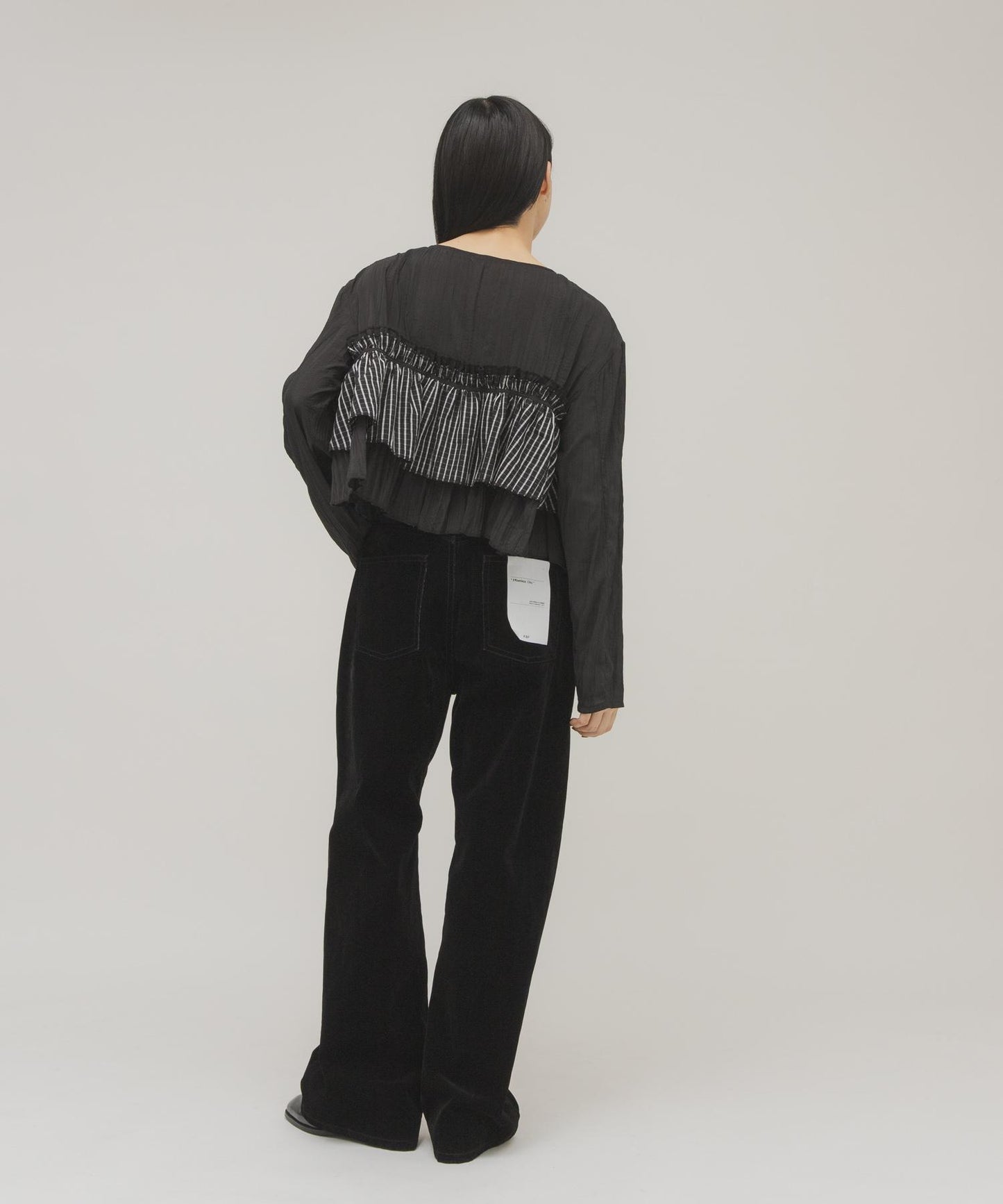 荷葉邊層疊設計 女襯衫