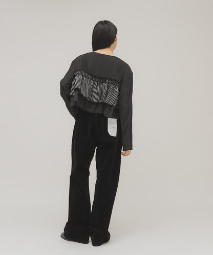 荷葉邊層疊設計 女襯衫