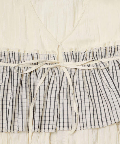 荷葉邊層疊設計 女襯衫