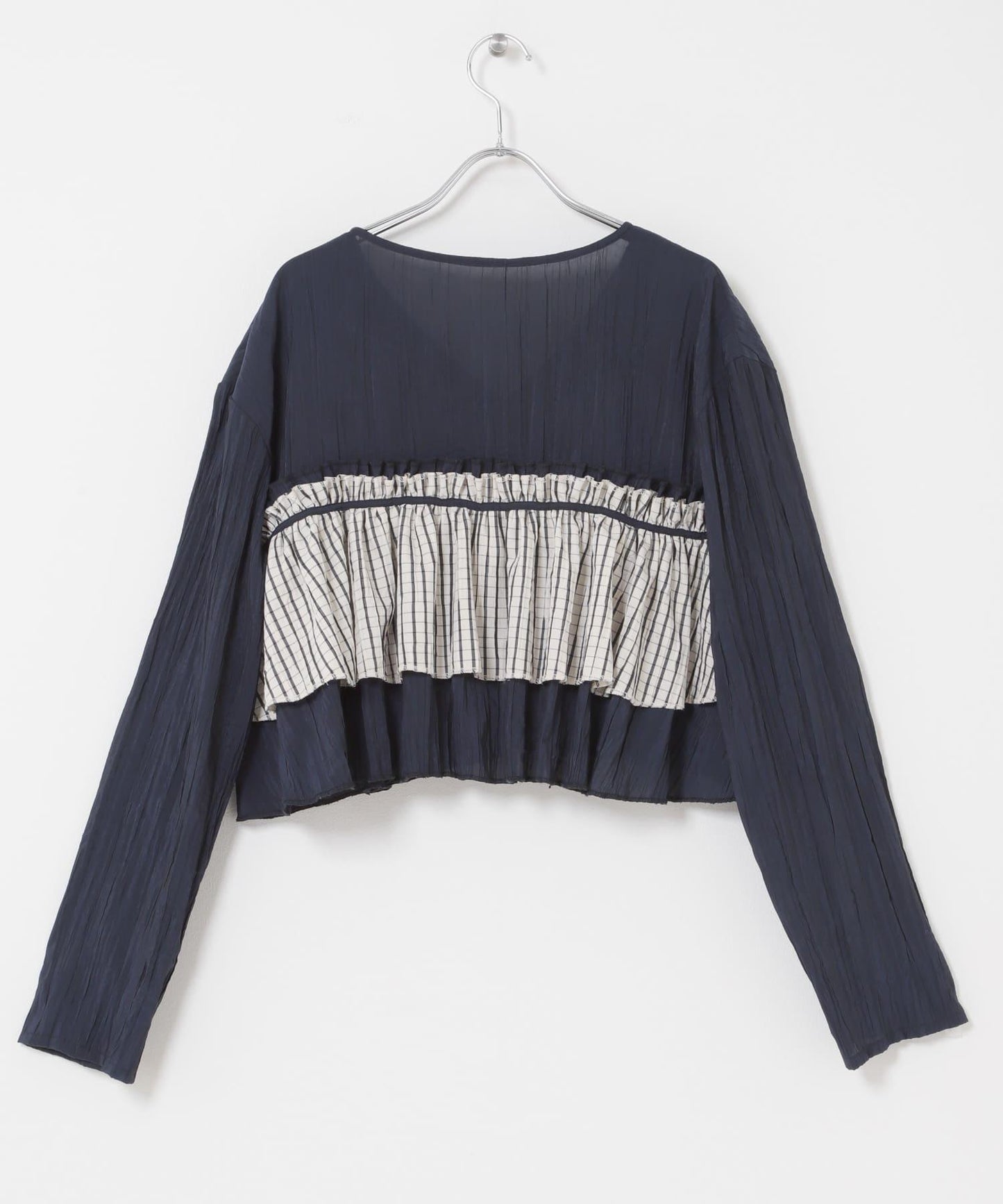 荷葉邊層疊設計 女襯衫