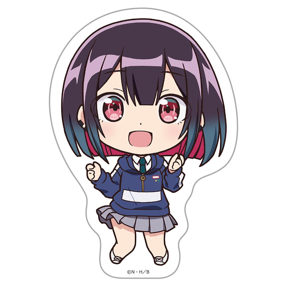 優谷優 Q版造型 輪廓切割貼紙（ダイカットステッカー）