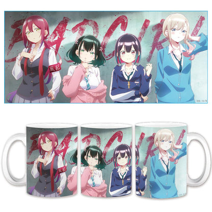 ばっどがーる（ばっどがーる） 系列 優&亜鳥&涼&るら 隨身馬克杯 ティザービジュアルver.