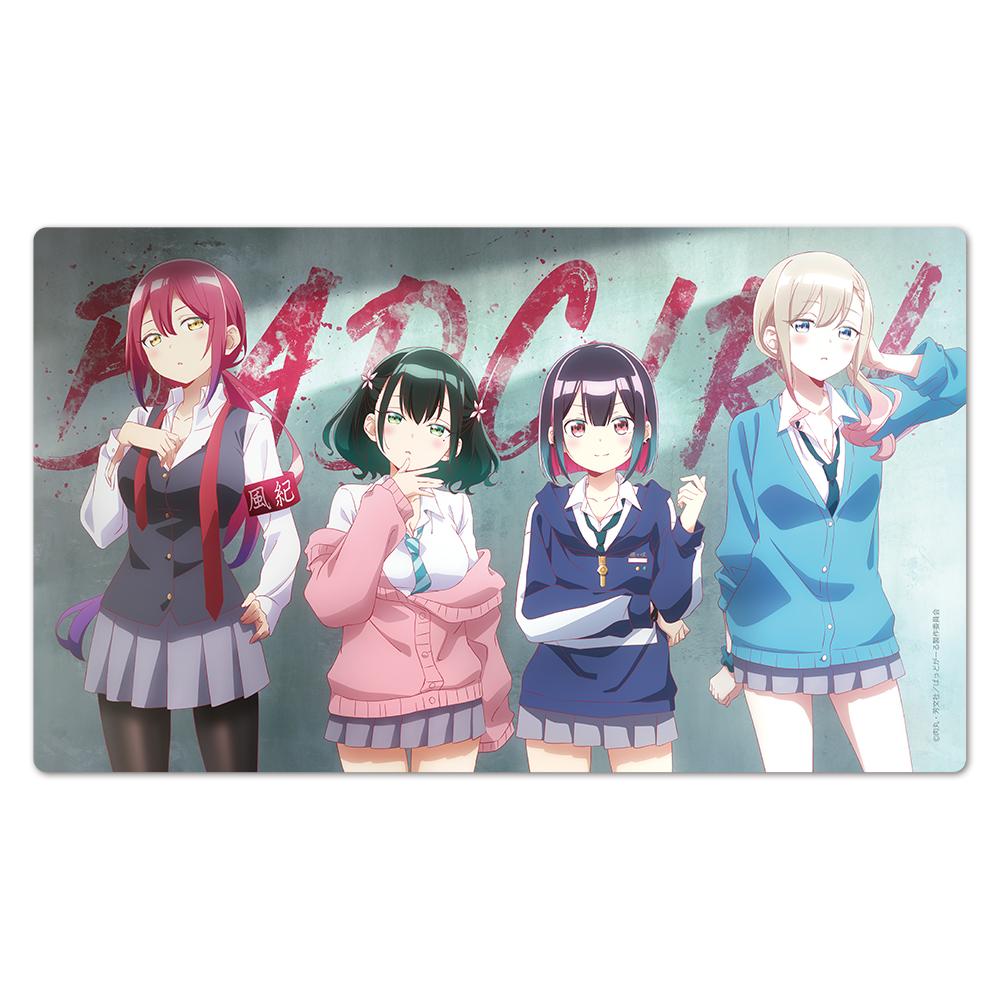 ばっどがーる（ばっどがーる） 第二彈 優・亜鳥・涼・るら 角色橡膠墊 預告視覺ver.