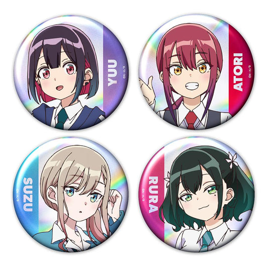 全息徽章4個套裝 優&亜鳥&涼&るら
