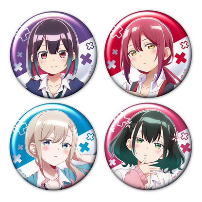 ばっどがーる 角色組合款 金屬徽章4個套裝 優・亜鳥・涼・るら