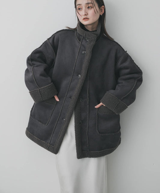 仿羊羔毛 立領 夾克