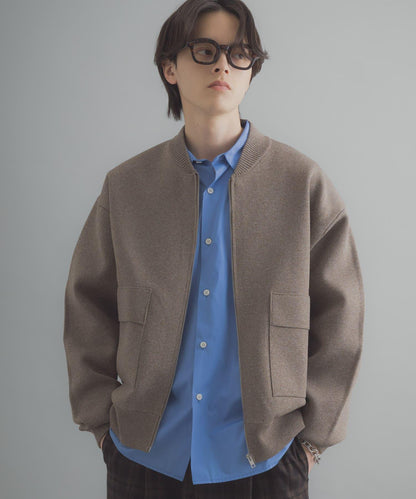 可水洗 雙口袋 針織外套