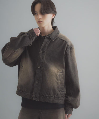 復古風牛仔短外套