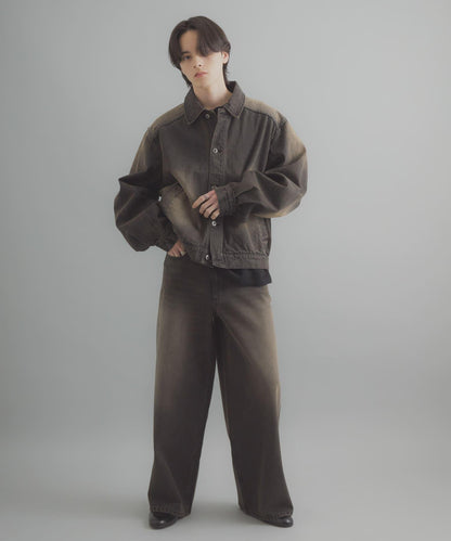 復古風牛仔短外套